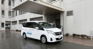 大刀洗町から久留米総合病院まで福祉タクシーでの移動